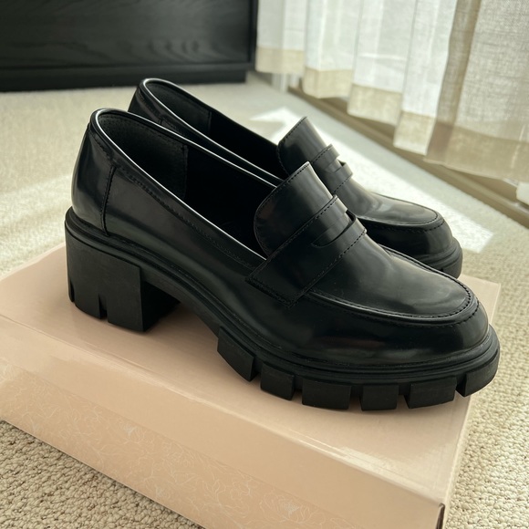 Sincerly Jules Shoes - Sincerely Jules Dylan Black Chunky Loafers